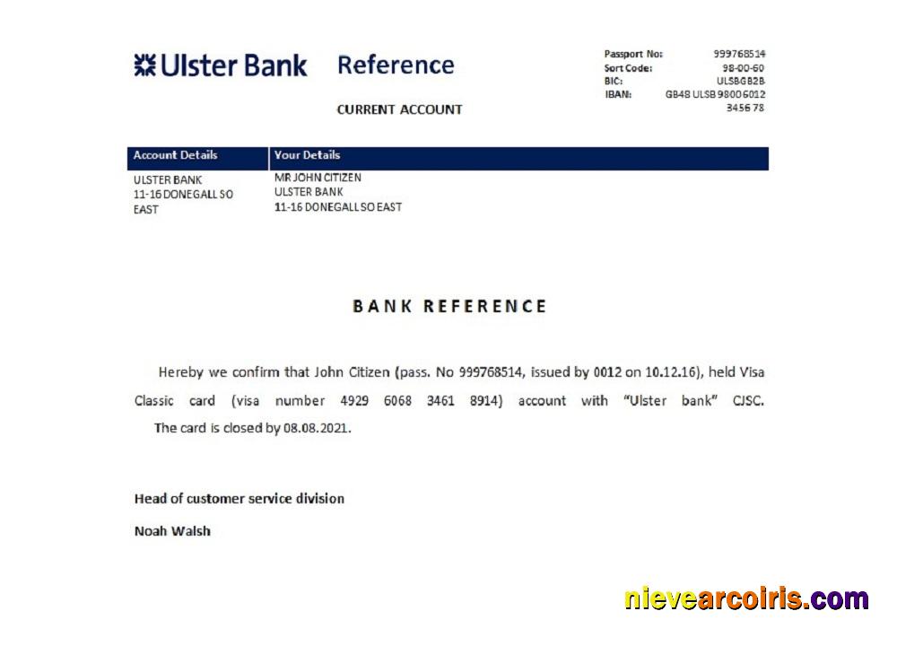 Ireland Ulster bank closure reference